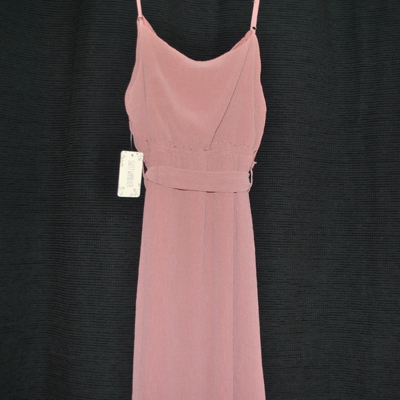 NWOT Sweet Wanderer Rose Pink Boho Maxi Dress - Picture 5 of 5